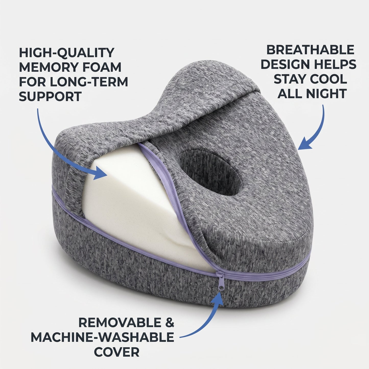 Ergonomic Knee Alignment Pillow