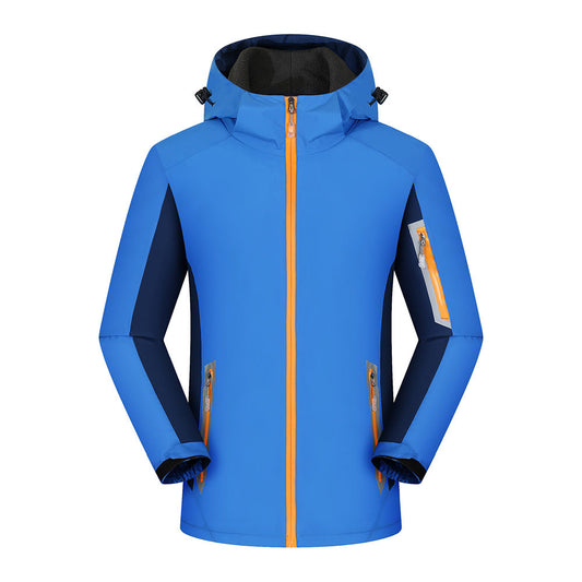 Fleece-lined outdoor reflective jacket